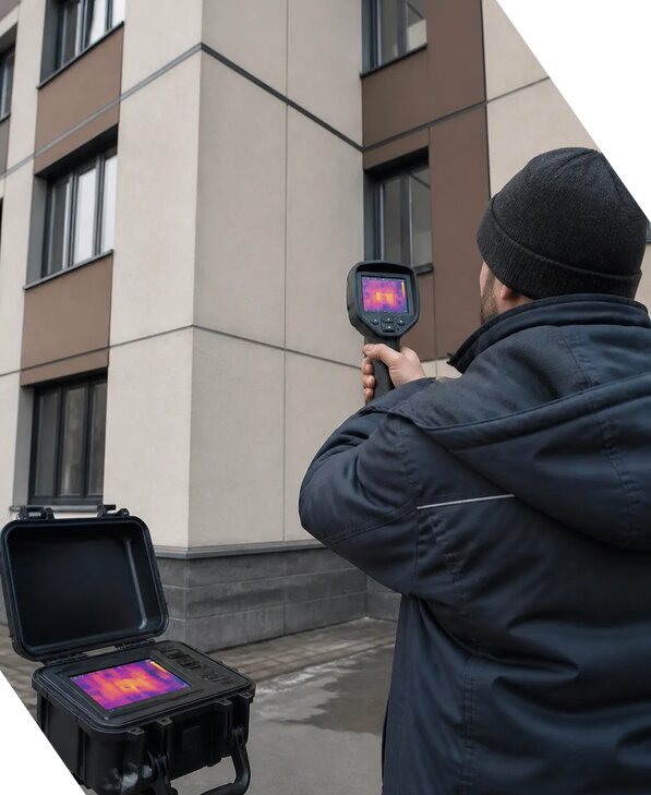 Тепловизионное обследование зданий и сооружений в Острогожске